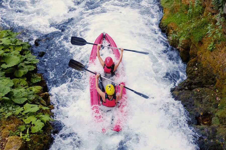 From Slunj: Mreznica Kayaking Adventure - The 80-minute section: more action, still beginner-friendly