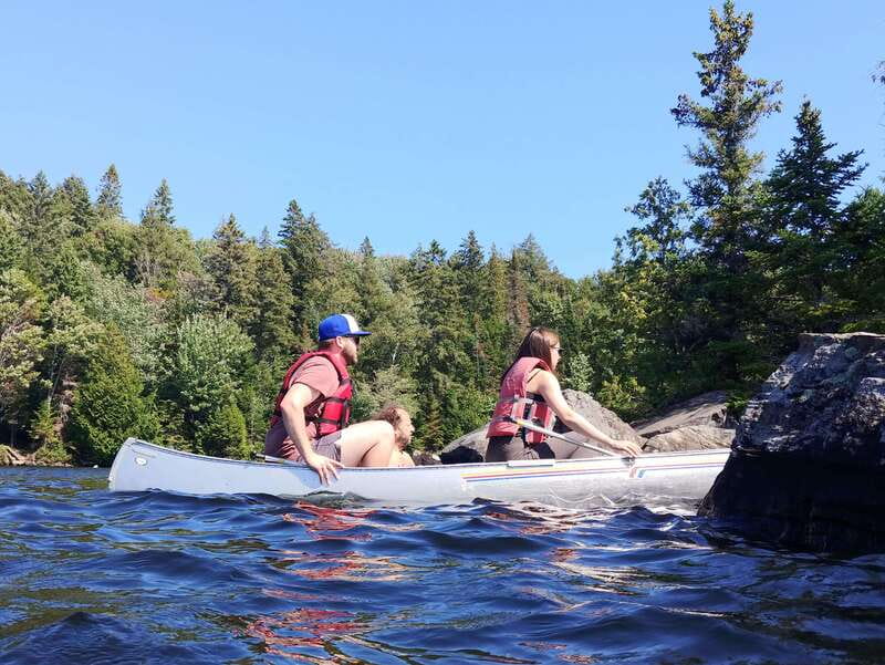 From Toronto: Algonquin Park Canoeing & Hiking Adventure - Ragged Falls: a strong first stop