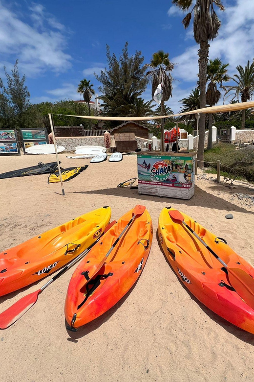 Fuerteventura: Rent a Kayak & discover Costa Calma's Coast! - The beach entry is the one awkward moment