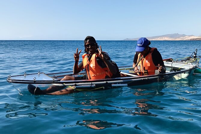 Fuerteventura: Transparent Electric Kayaks with Guide - Who will enjoy this most