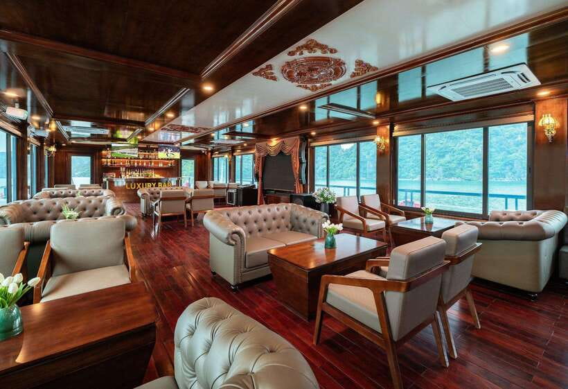 Full Day Ha Long Cruise With Swimming, Kayaking and Music - Lunch aboard: useful, flexible, and not a private dining event