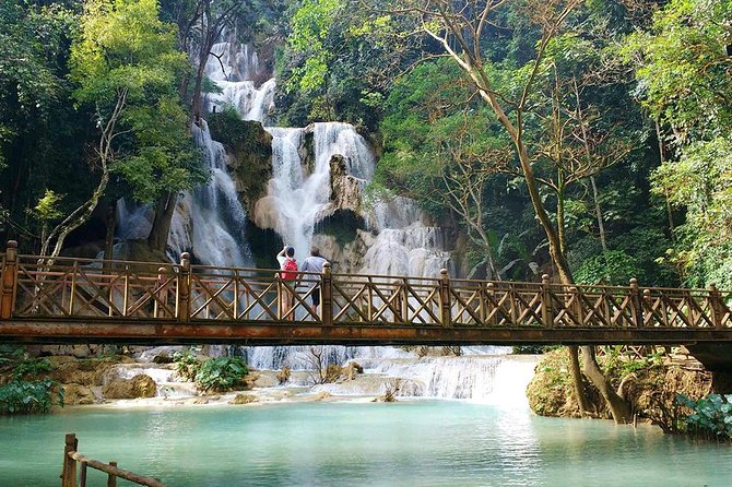 FULL DAY – Kuang Si Waterfall, Kayak on the Nam Ou / Mekong River, Pak Ou Caves - Mekong paddling and lunch at Manifa Elephant Camp