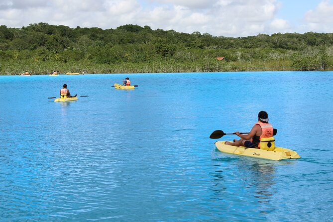 Full day tour to BACALAR, Beach Club, Kayak and an amazing Cenote - 6:30 a.m. pickup and the long drive south