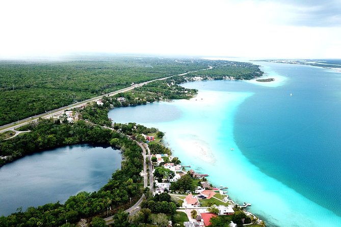 Full day tour to BACALAR, Beach Club, Kayak and an amazing Cenote - Lunch, the Bacalar letters, and a simple finish