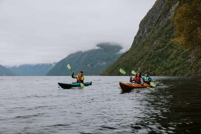 Geiranger: Kayak Tour with Waterfall Views - What $135 includes, and what it does not
