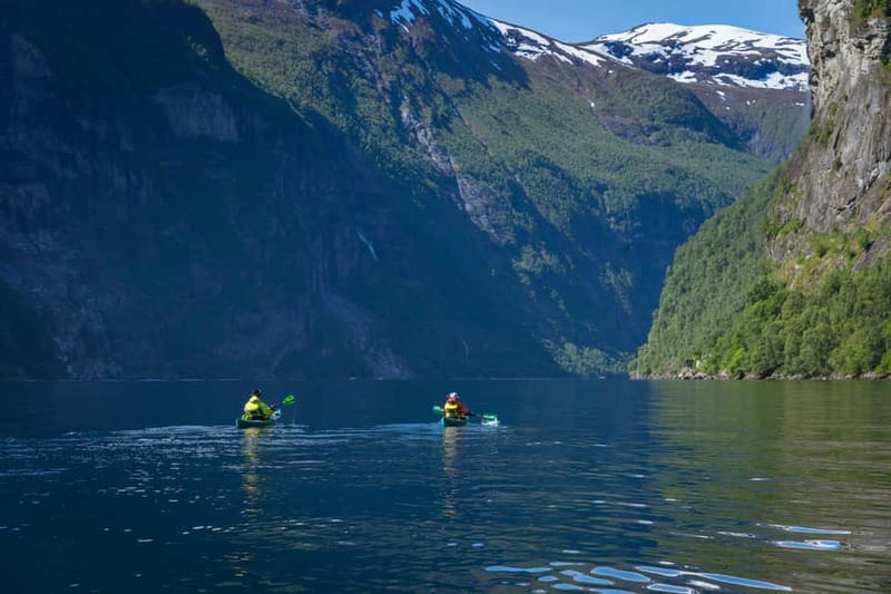 Geiranger: Kayak Tour with Waterfall Views - Starting below Grande Fjord Hotel