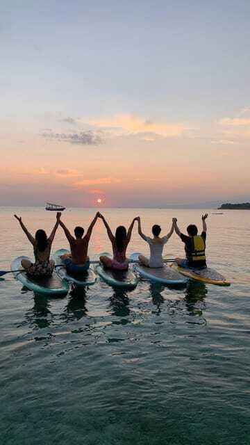gili sunrise Stand-up paddle boarding or kayaking (droneshot - Who will enjoy this Gili activity most