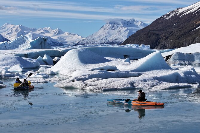 Glacier Blue Kayaking – Knik Glacier Day Tour from Anchorage - Kayaking through blue ice for two hours