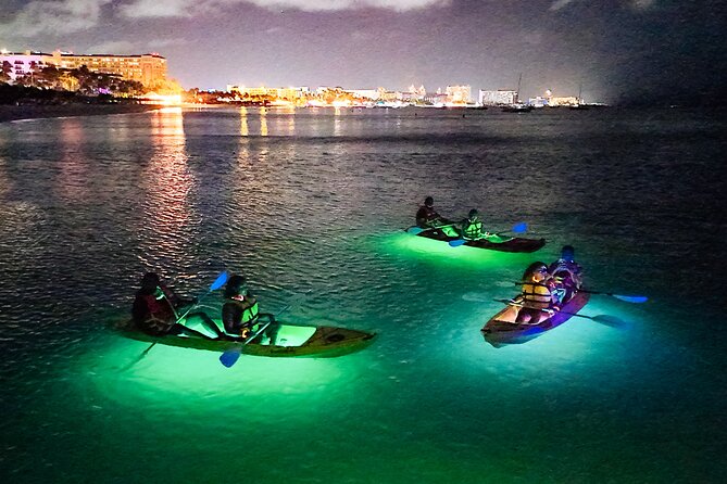 Glow Through the Night with LED Kayak Adventure in Aruba - Safety and comfort for first-time paddlers