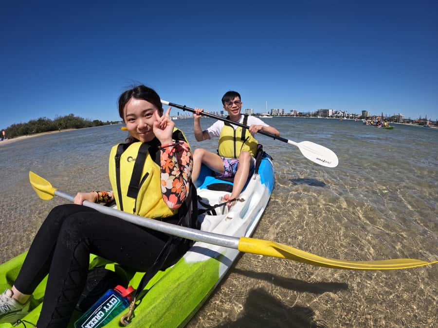 Gold Coast: Kayaking & Snorkelling Tour with Fish Feeding - Snorkelling beside the man-made island