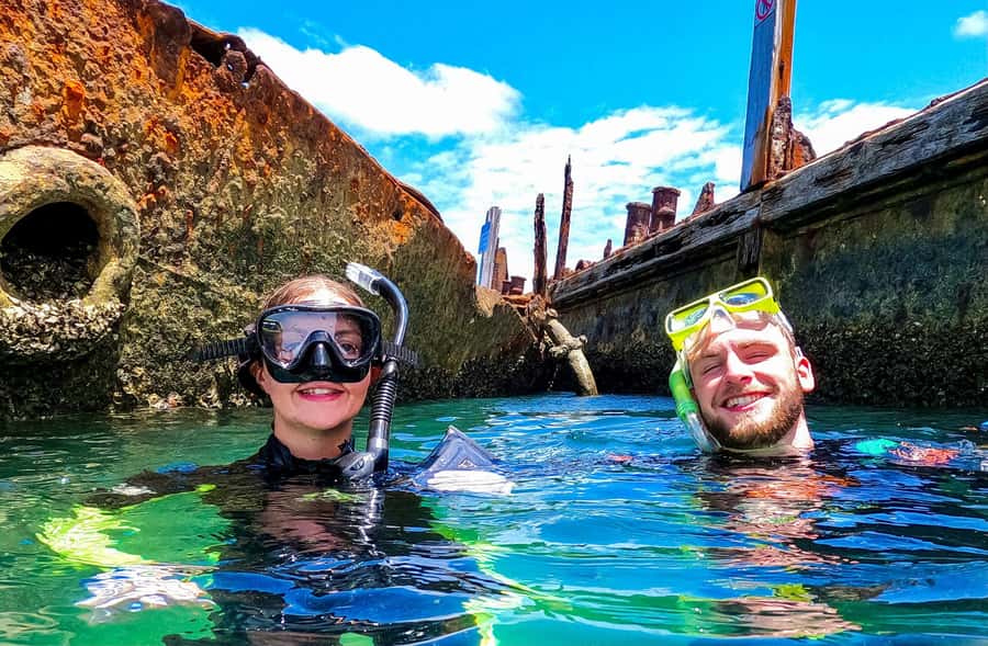 Gold Coast: Moreton Island Day Trip Kayak & Sandboarding - Kayaking and snorkeling at the Tangalooma Wrecks