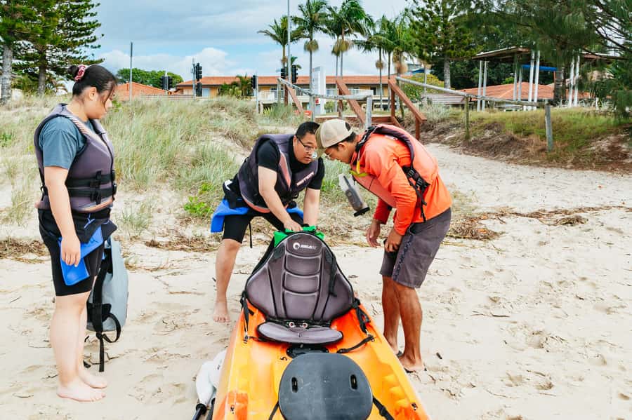 Gold Coast: Wave Break Island Kayaking & Snorkeling tour - The return paddle and the real fitness test