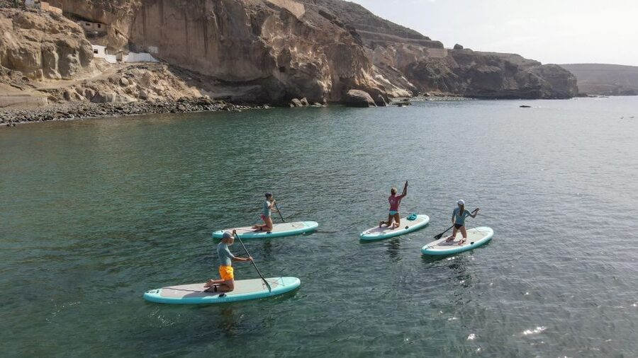 Gran Canaria : 2h Stand Up Paddle board lessons - Learning to stand without rushing
