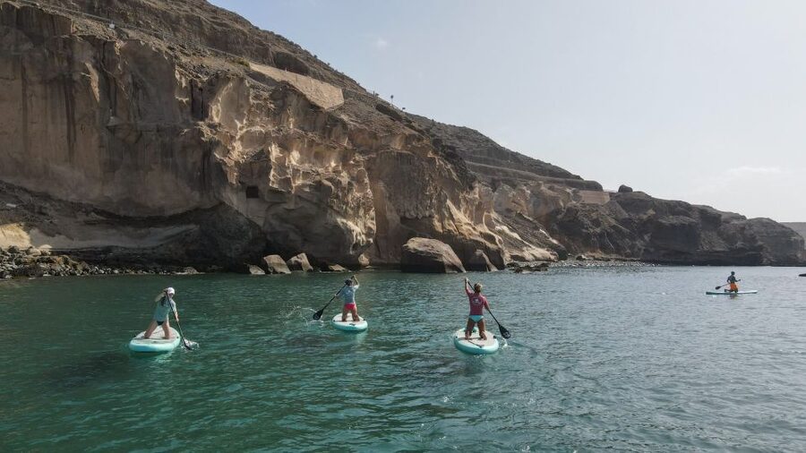 Gran Canaria : 2h Stand Up Paddle board lessons - Seeing Gran Canaria from the water