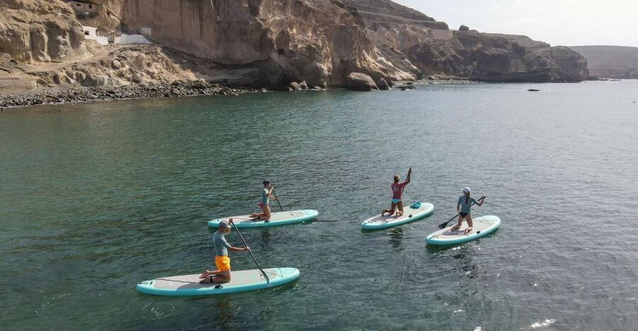 Gran Canaria : 2h Stand Up Paddle board lessons - The first minutes: equipment, safety, and warm-up