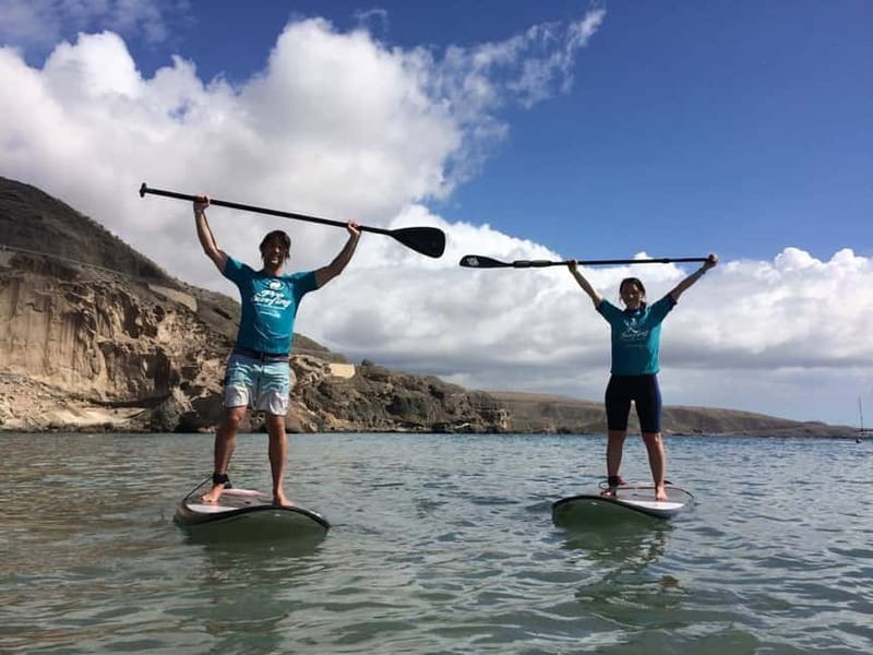 Gran Canaria: Stand-Up Paddle Lesson & Snorkeling Tour - Snorkeling Near Clear Water and Rocky Coast