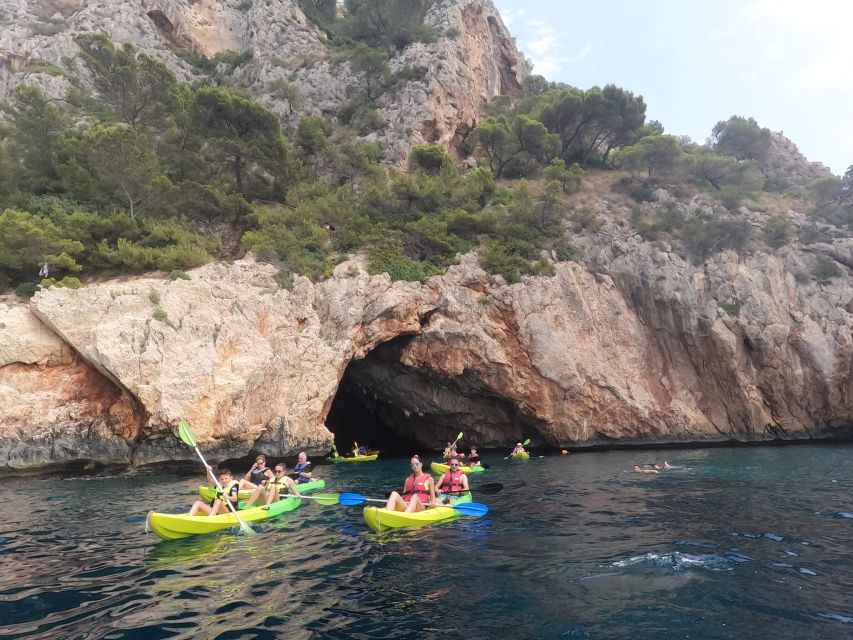Granadella: Caló, Cova Llop Marí, and Ambolo Kayak Trip - Cala Caló: the trip’s best water stop