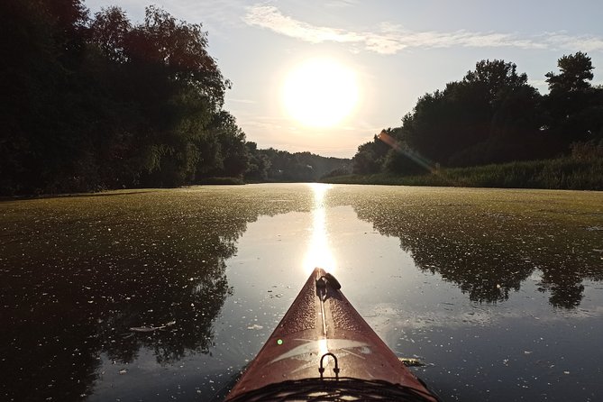 Great War Island Kayak Adventure - Leaving Belgrade by kayak at 11:00