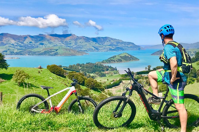 Guided Electric Mountain Bike & Sea Kayak Tour in Akaroa - From the Ākaroa Bowling Club to the crater rim