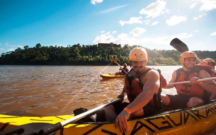 Guided Hike and Kayak or SUP River Tour w/ Transfer - From Foz do Iguaçu to the Aguaray base