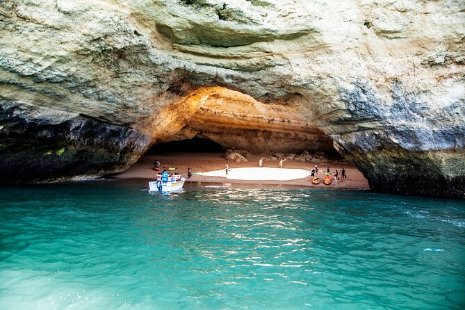 Guided Kayak Tour: Exploring Benagil Caves - Smaller caves and the route toward Marinha Beach