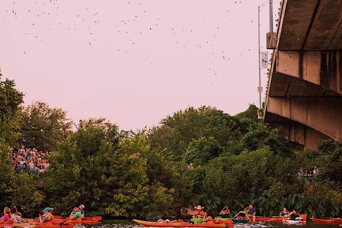 Guided Sunset Bat Kayak Tour in Austin - The skyline, the memorial, and the changing light