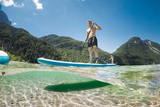 Half Day Stand-up Paddle Boarding (SUP) trip on Lake Predil - The Bovec meeting point and van ride north