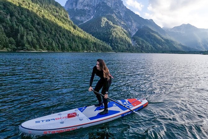 Half-Day Stand-Up Paddleboarding on Lake Predil - Paddling around Lake Predil