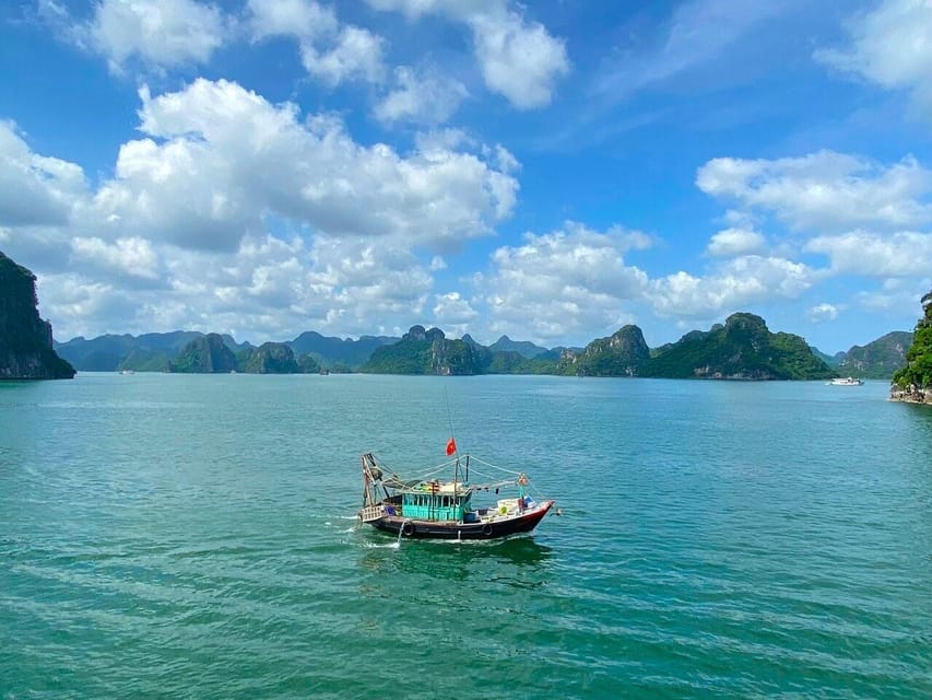 Halong 6 Hours Cruise: Kayak, Cave, Lunch, Beach & Island - Lunch with the scenery moving past