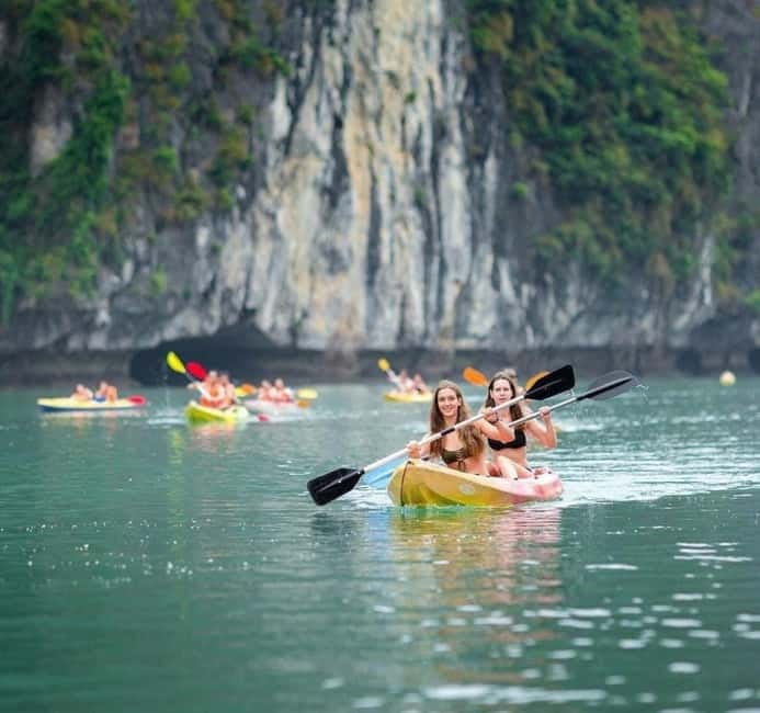 Halong 6 Hours Cruise: Kayak, Cave, Lunch, Beach & Island - Titop Island for swimming or the summit view