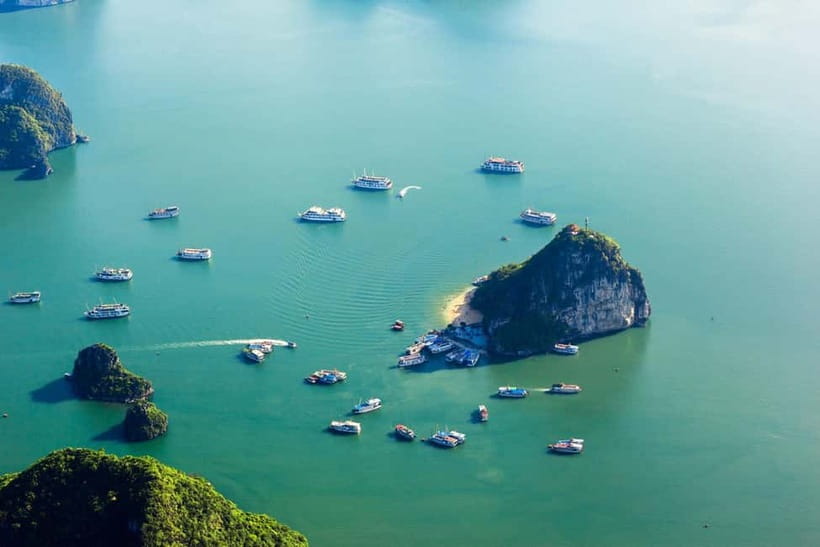 Halong 6 Hours Cruise: Kayak, Cave, Lunch, Beach & Island - The rooftop terrace and sunset party