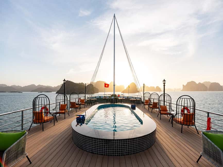 Halong Bay: Luxury Day Cruise w/ Pool, Kayak, Free Transfer - Key things to know before you book