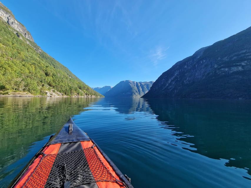 Hellesylt: Beginner-Friendly Fjord Kayaking Experience - What to bring and what is not supplied