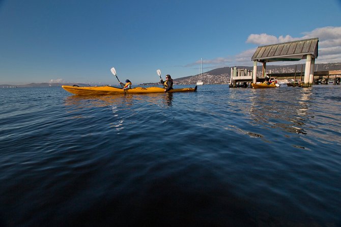 Hobart Kayak Tour - Paddling past Battery Point toward the harbor