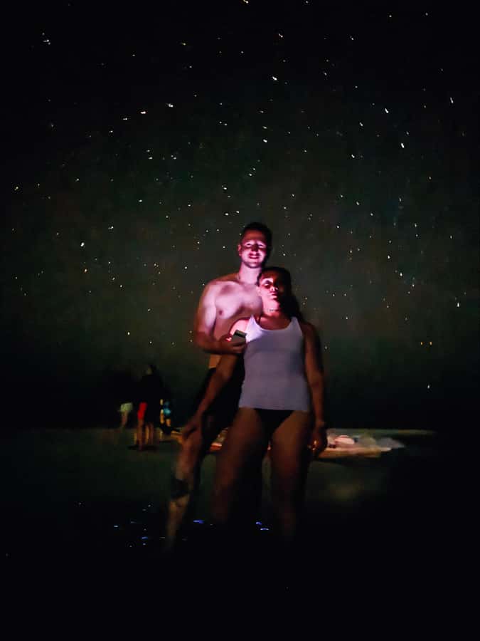 Holbox: Bioluminescence by Kayak and Stargazing. - Paddling toward the Punta Mosquito sandbanks