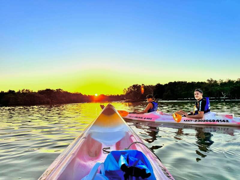 Holbox: Sunrise & Mangrove Kayak Tour - Sunrise, sandbanks, and the first two kilometers