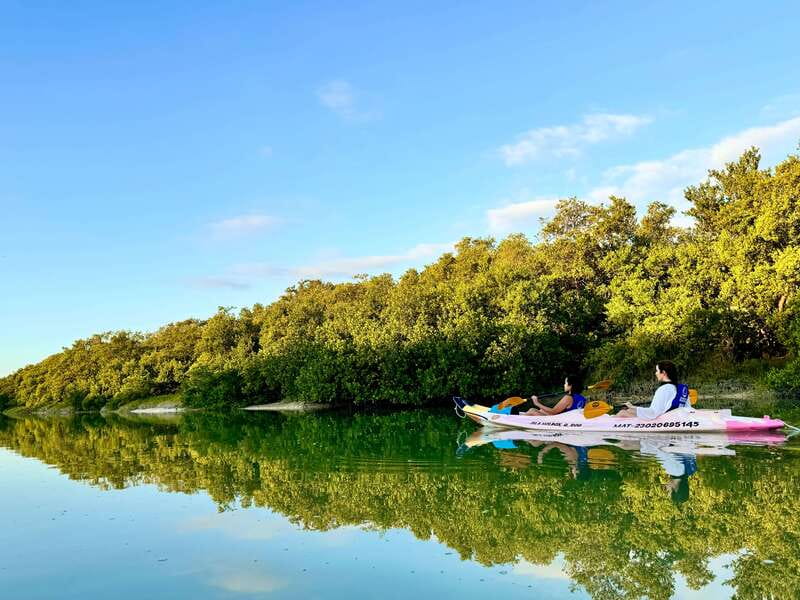 Holbox: Sunrise & Mangrove Kayak Tour - Entering the Kuká River and Yum Balam