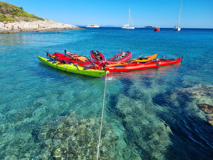 Hvar: Half day kayak tour to Pakleni islands - The safety briefing and first paddle