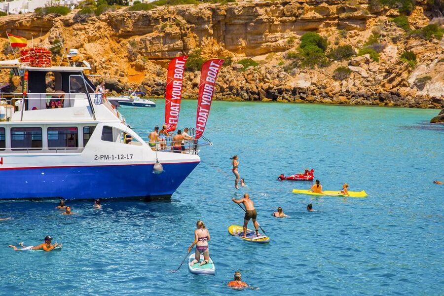 Ibiza: Beach Hopping Cruise w/ Paddleboard, Food, & Drinks - A West Coast Cruise With More Than a Beach View