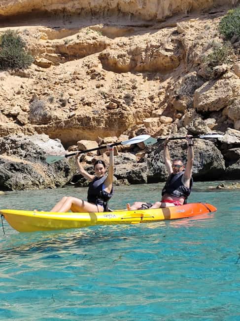 Ibiza: Kayak & Snorkel in Sea Caves and Crystal Waters - Secret stops for swimming and snorkeling