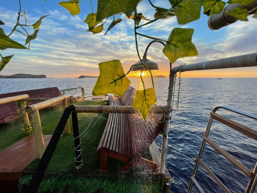 Ibiza: Sea Caves & Coves Snorkeling Paddle Boarding Tour - Sunset sailing changes the character of the trip