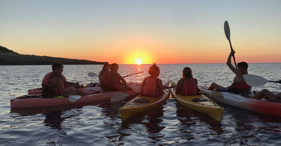 Ibiza: Sea Kayaking at Sunset and Sea Caves Tour - The first 45 minutes: cliffs, caves, and open water