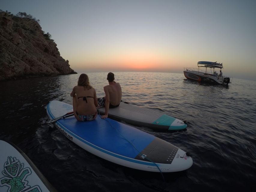 Ibiza: SUP & Snorkel Boat Tour with Caves, Drinks & Photos - Morning or afternoon departure?