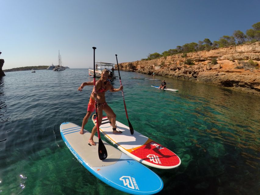 Ibiza: SUP & Snorkel Boat Tour with Caves, Drinks & Photos - Snorkeling in clear water