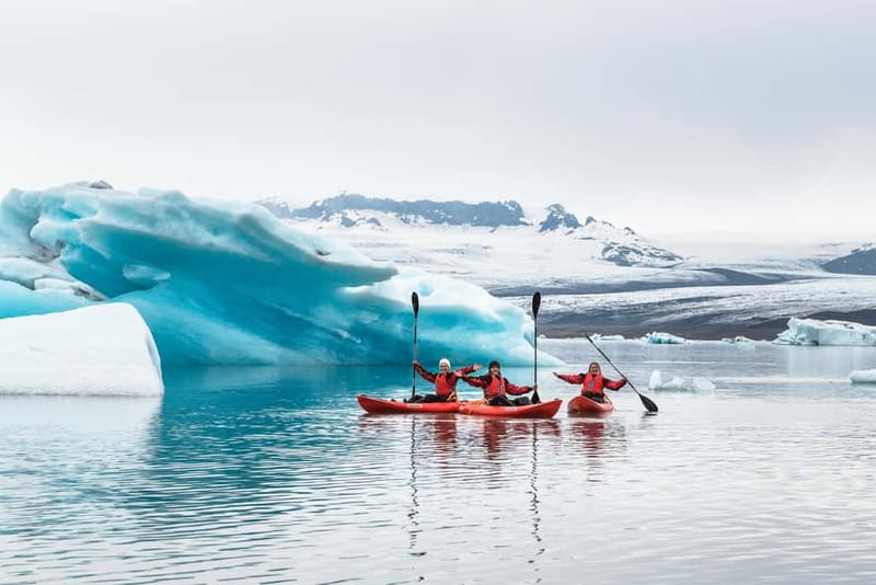 Jökulsárlón Glacier Lagoon Kayaking Tour - Meeting IceGuide by the lagoon