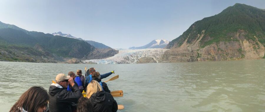 Juneau: Mendenhall Lake Canoe Tour - Meeting at Mount Roberts Tramway