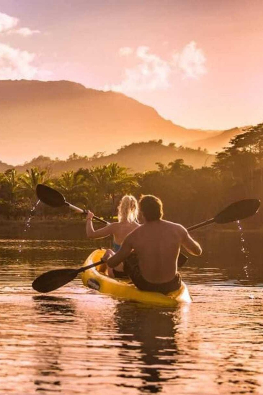 Kauai: Guided Kayak and Hike to Secret Falls - The waterfall payoff and the cold swimming pool