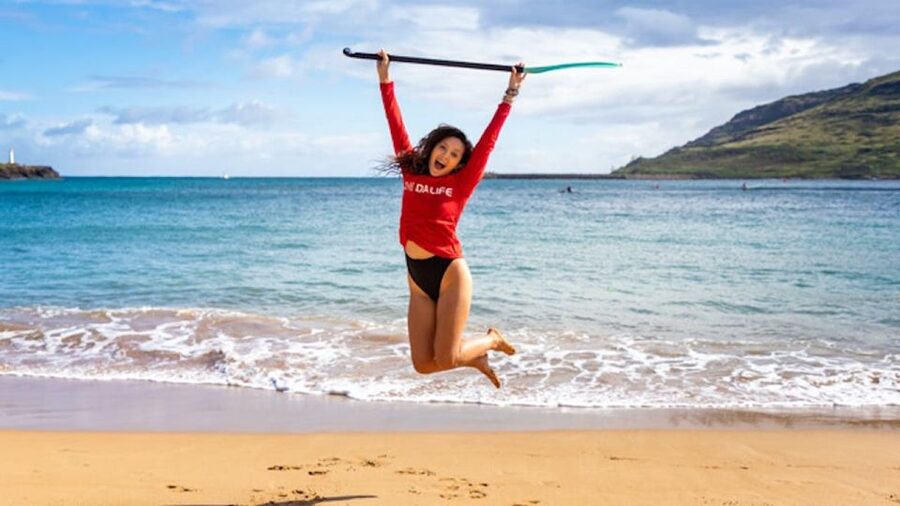 Kauai: Outrigger Canoe Surfing - Catching waves from a traditional Hawaiian canoe