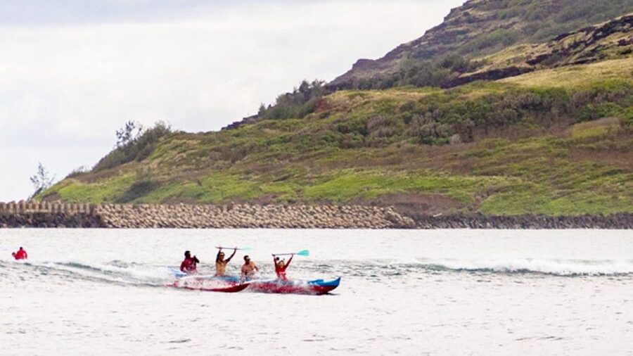 Kauai: Outrigger Canoe Surfing - The 45-minute route at Kalapaki Bay