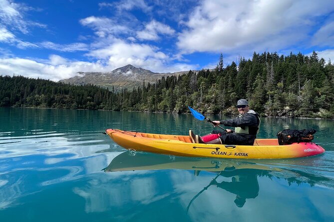 Kayak and Hike to Deep Blue, Glacially Carved Grant Lake, Alaska - Moose Pass puts the day in context